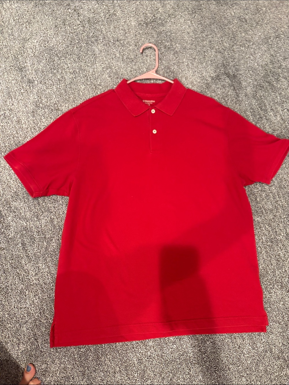 St Johns bay red cotton polo